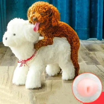 Hond Paring Toy Silicone Simulatie Mannelijke Huisdier Oestrus Vent Speelgoed Interactieve Partner Dummy Grappige Vent voor Kleine Honden Angst Relief