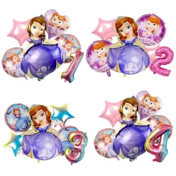 Disney Princess Sofia Aluminium Ballons Jongen Meisje Birthday Party Decoratie Douche Van De Baby Speelgoed Sophia Portret Folie Ballonnen Levering