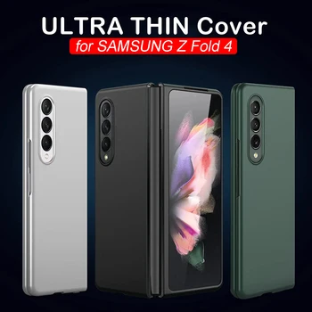 Luxe Ultra Dunne Cover voor de Samsung Galaxy Z-Vouw 4 5G Mat Voorkant Terug Beschermende Cover Bumper Z Fold4 zfold4 Fundas