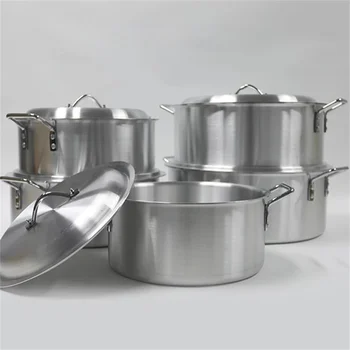 5pcs/set Dik Aluminium Pot Multi-Purpose Pot Soep Pot pannenset met anti-aanbaklaag Pan Panela Koken Tool keukengerei SET