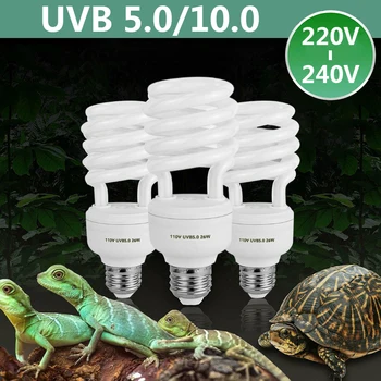26W Reptielen Amfibieën UVB Lamp 5.0/10.0 Ultraviolette Lamp Tl-Terrarium Lamp Calcium Leveren energiebesparende Verlichting
