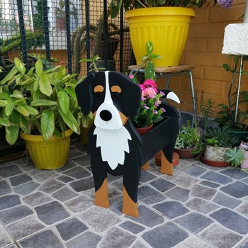 Tuin Bloem Pot Dog Shape Planter Schattige Dieren Tuin en Erf Decoratie Plant Container Houder Voor Outdoor Indoor DIY Vaas Potten