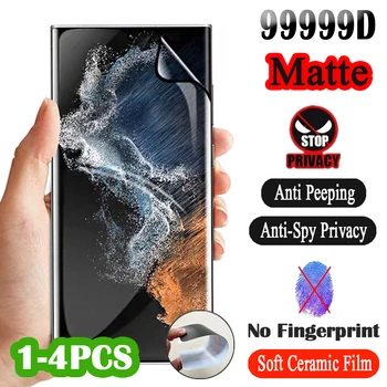 Mat Keramische Film Anti-spy Privacy Screen protector Voor de Samsung Galaxy S20 FE S22 Ultra S21 S23 Plus Geen Vingerafdruk Niet van Glas