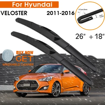 Auto Wisser Voor Hyundai VELOSTER 2011-2016 Voorruit Rubber Siliconen Vulling Voorkant Ruitenwisser 26