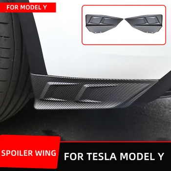 Voor De Tesla Model Y 2020 21 22 Achterbumper En Side Hoek Rooster Lip Splitters Hoek Spoiler Schorten Wrap Hoek Accessoires