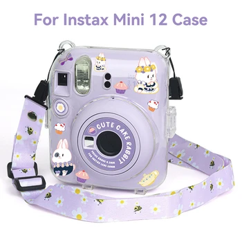Voor Instax Mini 12 heldere Beschermende Case Hoes Tas voor Fuji Fujifilm Instant Camera Tas voor de Instax Mini 12