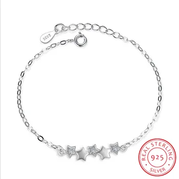 925 Sterling Zilveren Armbanden en Armbanden Voor Vrouwen Sterling-zilver-sieraden Mooie Ster Armband pulseira S-B113