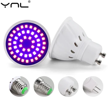 LED Grow Lamp AC 220V, E27, E14, GU10 MR16 Bol Lampen Kas, Hydrocultuur Phyto Lamp Voor Plant Volledige Spectrum Zaden Verlichting