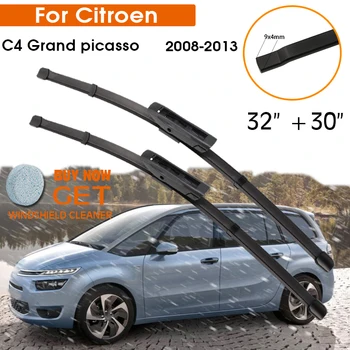Auto Ruitenwisser Voor Citroen C4 Grand picasso 2008-2013 Voorruit Rubber Siliconen Vulling Voorkant Ruitenwisser 32