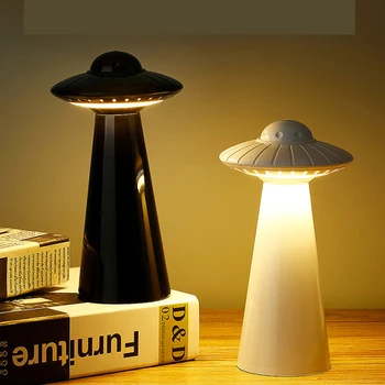 Ufo ' S Nachts Licht Dimbare Lezen Bureau Lamp, Nachtkastje Verlichting Baby Lichte Usb-Oplaadbare Huis Slaapzaal Decor Cool Verjaardagscadeau