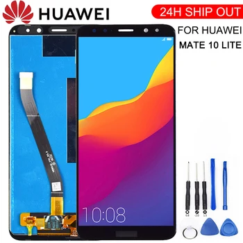 Nieuwe Huawei Mate 10 Lite LCD Display+Touch Scherm Digitizer Scherm Glas Paneel Montage+frame Vervangen voor Paren 10 Lite