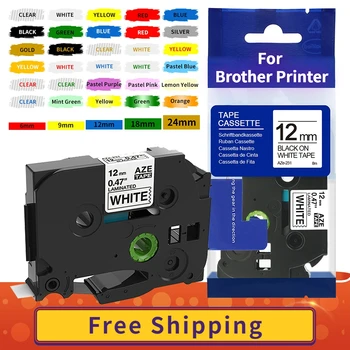 Brother Label Tape 6mm 9mm 12mm 18mm voor de P-touch Label Maker H110 H200 P710BT Gelaagd Zelfklevend Lint