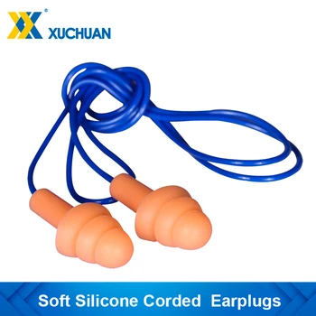 Zachte Silicone Snoer Ear Plug Protector Herbruikbare Gehoorbeschermers Ruisonderdrukking Comfortabele Oordoppen Oorwarmer
