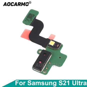 Aocarmo Voor Samsung Galaxy S21 Ultra SM-G9980 G998U Top Microfoon Mic-Raad Licht de Sensor Flex Kabel Vervangen Onderdeel