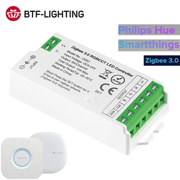 Zigbee 3.0 WiFi LED Controller DIM CCT RGB, RGBW RGBCCT LED Strip Hue Bridge Tuya Dual Mode Gateway Slimme Dingen DC5V-24V