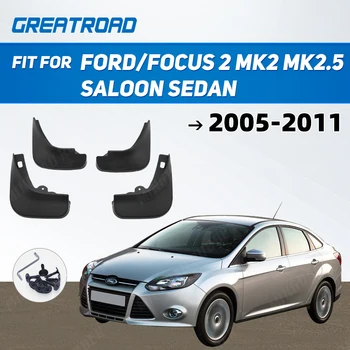 Auto spatlappen voor achterspatbord Splash Bewakers Fender Spatlappen Voor Ford/Focus 2 MK2 MK2.5 Sedan Sedan 2005-2011
