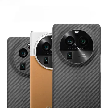 Carbon Fiber Case Voor de OPPO Zoeken X6 Pro Aramide Telefoon Case Ultra Dun, Beschermend Business Case valpreventie voor OPPO X6 Cover