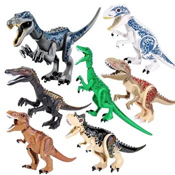 Jurassic Bouwstenen Wereld Van De Dinosaurussen Cijfers Bakstenen Baryonyx Tyrannosaurus Rex Indominus Rex I-Rex Monteren Kinderen Speelgoed