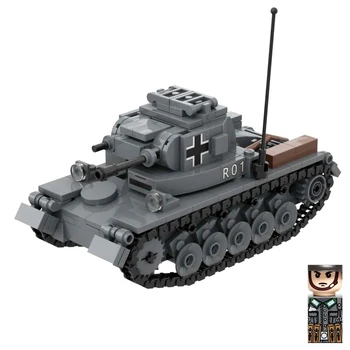 wo2 Panzer II Ausf C Lichte Tank Militaire Wapens Speelgoed bouwstenen Set met 1 Soldaten Kerst Giften van de Verjaardag van Nieuwe