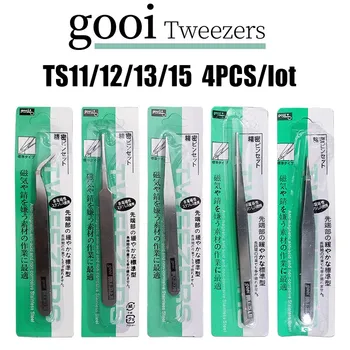 Gooi TS11-TS15 4pcs/veel Pincet Smalle Rechte Puntige Pincet Model Craft Tool Set voor Militaire Model Hobby doe-Tools