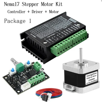Nema17 Stappenmotor Driver Kit 17HS4401+TB6600 4A+MKS OSC Verstelbare Vooruit en Achteruit Snelheid voor CNC Engraver schuiftafel