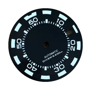 28,5 MM Groen Lichtgevende Wijzerplaat voor NH35/NH36 Beweging Dial Watch Gewijzigd Accessoires van Hoge Kwaliteit Dropshipping