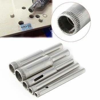 5pcs Diamant Boor Set 5-12mm Diamond Tools Gat te Zagen Gebruik Voor Glas-Marmer Of Graniet Tegel Glasvezel DIY Tool Accessoires