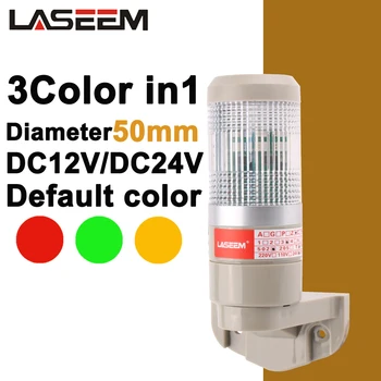 50mm Opknoping Type Industriële Stapel Licht Multi Kleur LED Signaal Voorzichtig Licht voor Machines Gestage/Flash Lichte 12V/24V