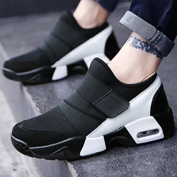 Mannen Sneakers Koreaanse Stijl Paar Fashion Ronde Kop Platform Running Schoenen Ademend Mesh Casual Trainers Zapatillas Deportivas