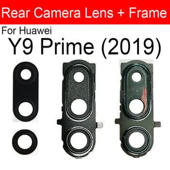 Achterste Camera Lens Cover Voor Huawei Y9 Prime 2019 STK-L21 L22 LX3 Camera aan de Achterkant van de Lens van Glas en het Frame Kap met Sticker Delen 