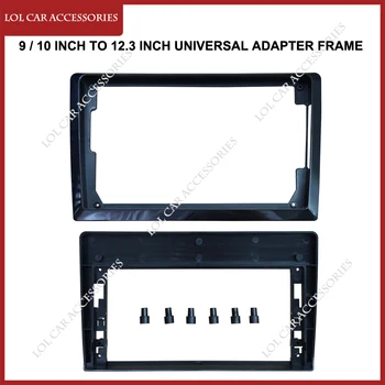 9 / 10 Inch 12,3 Inch Universele Adapter Frame Auto Radio Stereo Android GPS MP5 Speler Transparante Fascia