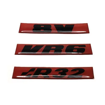 Golf II Emblemen Typeplaatje PVC 8V VR6 R32 Interieur Sticker Deur Twee Zijde Badge Front Grill Embleem