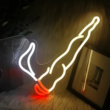 Ineonlife Roken Cool Neon LED-Verlichting Binnen de Kunst Hangen Wand-Decoraties Voor Feestelijke Party Bar op de Kamer Slaapkamer Restaurant