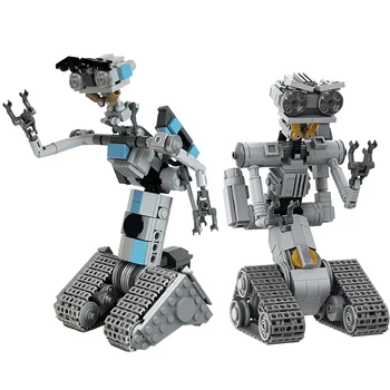 MOC Film Kortgesloten-Circuits Militaire Emotionele Robot bouwstenen Set voor Astroed Robots Johnnyed 5 Model Brick Speelgoed Kinderen Cadeau
