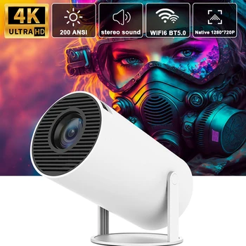 Xiaomi 4K Projector Android 11 Dual Wifi6 200 ANSI-Allwinner H713 BT5.0 1080P 1280*720P Home Cinema Outdoor draagbare Projetor