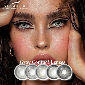 EYESHARE Eye Contacten 1Pair Gekleurde Lenzen Kleur contactlenzen voor Ogen, Grijze Ogen Lenzen Jaarlijkse Cosmetische Eyecontact Contactlen
