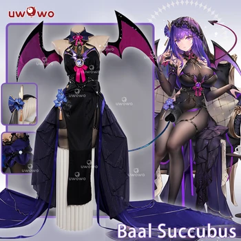 UWOWO Succubus Cosplay Raiden Shogun Kostuum Genshin Impact Fanart Cosplay Ei/Baal Duivel Cosplay Kostuum Outfit Halloween Kostuums