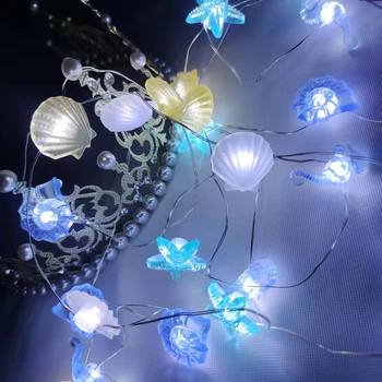 Ocean Serie String Lichten LED Beach Ocean Nautische Thema Fairy Decoratieve String Lichten op Batterijen String Lichten