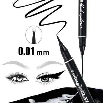 1/2/3st Zwarte Eyeliner Liquid Eyeliner Pen Waterdichte Snel Droge Spons Eye Liner Pencil Make-up voor Vrouwen Goedkope Cosmetica