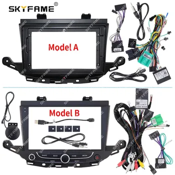 SKYFAME Frame Fascia Adapter Android Dash Radio Montage Paneel Kit Voor Buick Verano GS Opel Astra K Crossland
