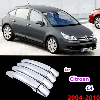 Chrome Kap Trim voor Citroen C4 MK1 2004 tot 2010 Auto-Accessoires, Stickers Auto Styling Estate 2005 2006 2007 2008 2009
