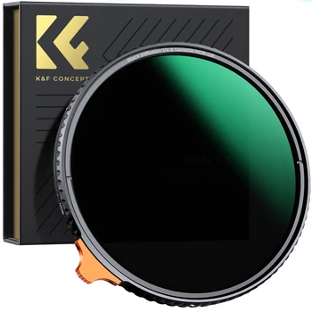 K&F-CONCEPT Camera Lens 2 in 1 Filter 28-laag Black Mist 1/4 ND8-128 Variabele ND Filter 49mm 52mm 55mm 58mm 62mm 67mm 77mm 82mm