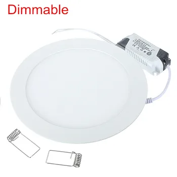 Ultra Dunne LED Paneel Downlight 3W 6W 9W 12W15W 25W Ronde LED Plafond Inbouw AC85-265V Panel dimbare LED-lampen