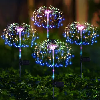 Zonne-Vuurwerk Lights Outdoor LED Tuin Verlichting Waterdicht voor de Loopbrug Patio Achtertuin Gazon Pad Party Tuin Verlichting