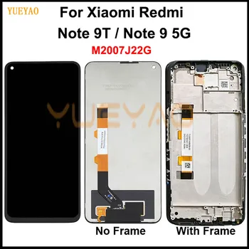 M2007J22G LCD-scherm Voor de Xiaomi Redmi Opmerking 9T LCD Display Scherm voor Touch Digitizer Vergadering Voor Redmi Opmerking 9 5G LCD-Scherm Met Frame