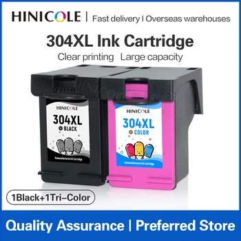 HINICOLE Ruilartikel 304XL Inkt Cartridge 304 XL Voor HP Envy serie 5000 5010 5012 5014 5020 5030 5032 5034 5052 5055 Printer