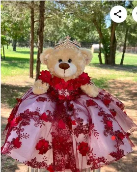 speciale link voor vriend, kleine beer quinceanera jurk