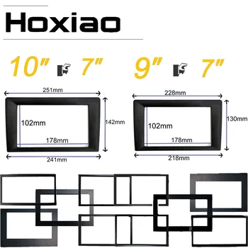 Hoxiao 9 10 inch en 7 inch Frame Voor Universele 2 Din Auto Radio Android Speler Frame Kader 178 x 102mm Paneel Geen Kloof