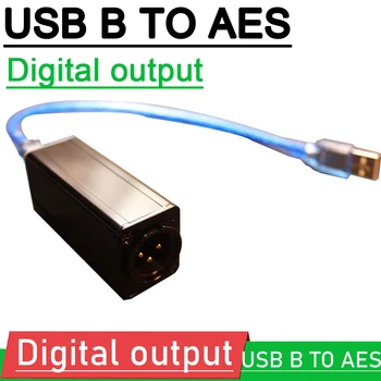 Digitale USB-interface USB-B naar AES digitale uitgang 16-bits 32-bits / 44.1 K-48 khz IN fase audio-mixer ondersteuning win10 Mac/Linux Android