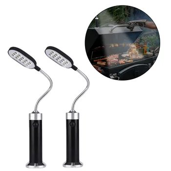 1pcs Portable Magnetische 360 mate Verstelbare LED-Grill Licht Lamp voor de BBQ Barbecue Grillen Outdoor Grill Tools